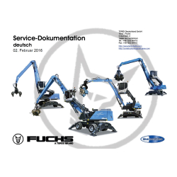Terex Fuchs MHL TWH RHL AHL SHL - instrukcje serwisowe warsztatowe instrukcje napraw - schematy instalacji - dokumentacja serwisowa - książki